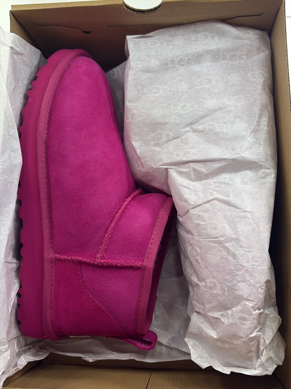 UGG Mini Booties in Vivid Fuchsia